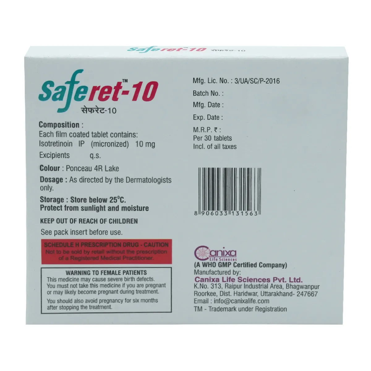 Saferet 10 Tab