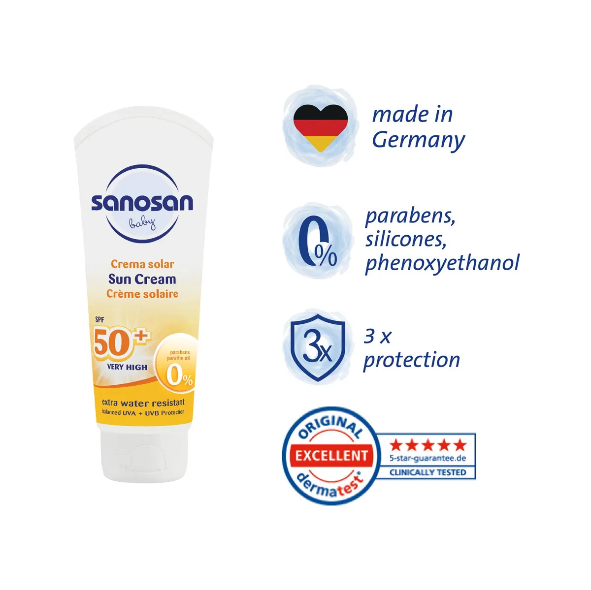SANOSAN BABY SUN CREAM SPF50+