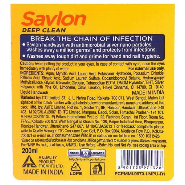 SAVLON H/W DEEP CLEAN 200+175ML