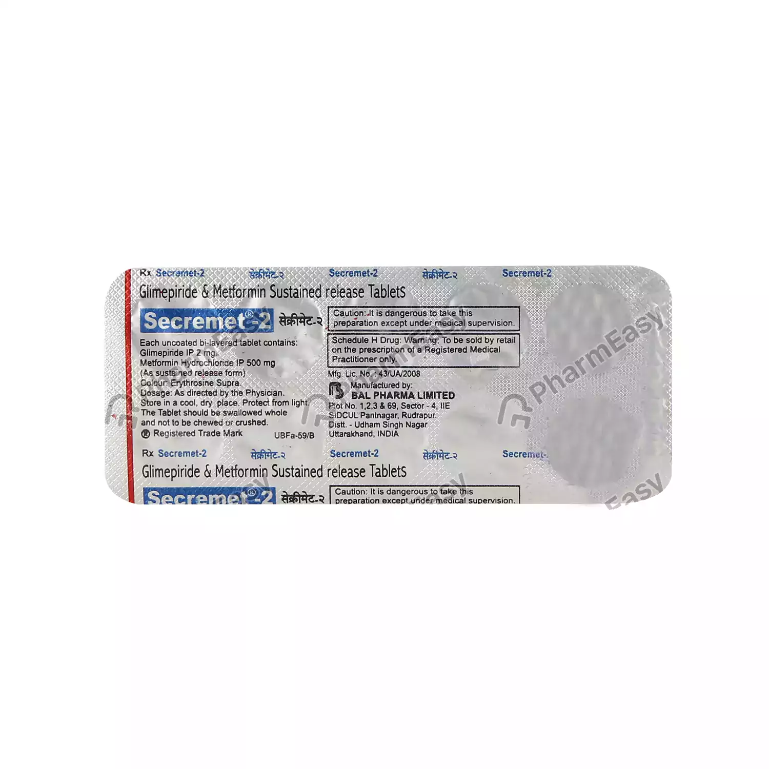 SECREMET 2MG TAB 10`S