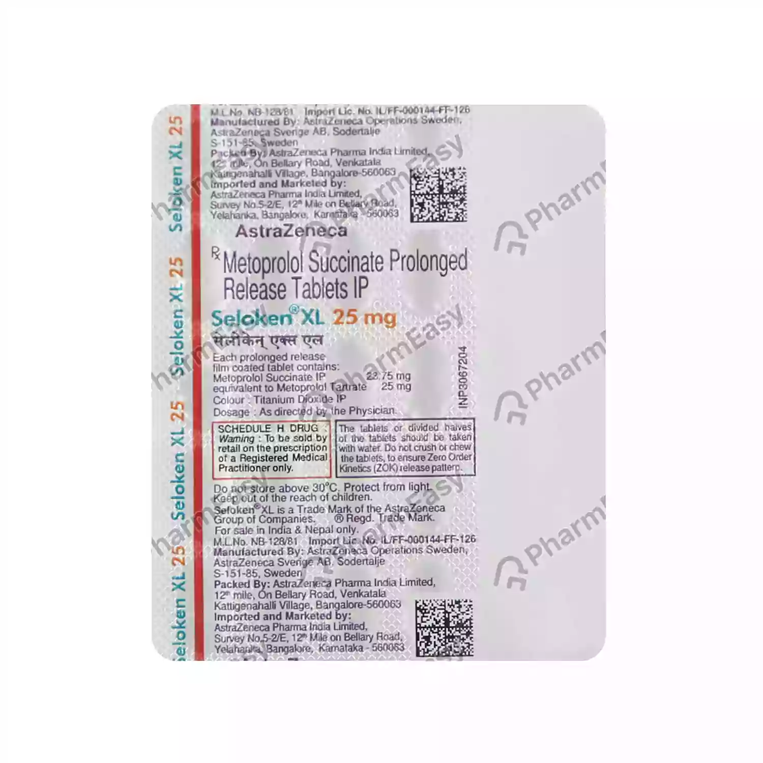 SELEMETO XL 25MG TAB