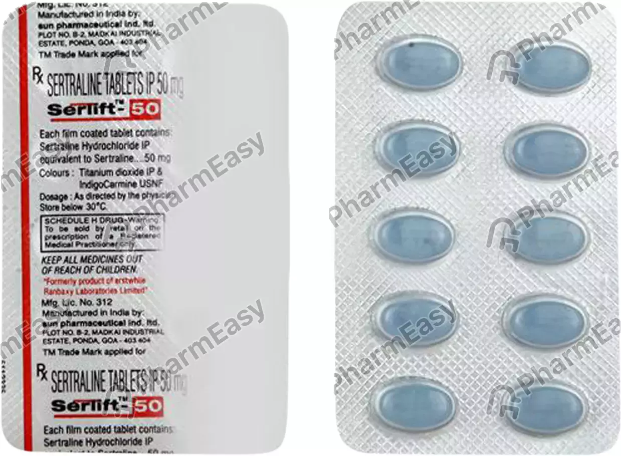 SERLIFT 50MG TAB 10`S
