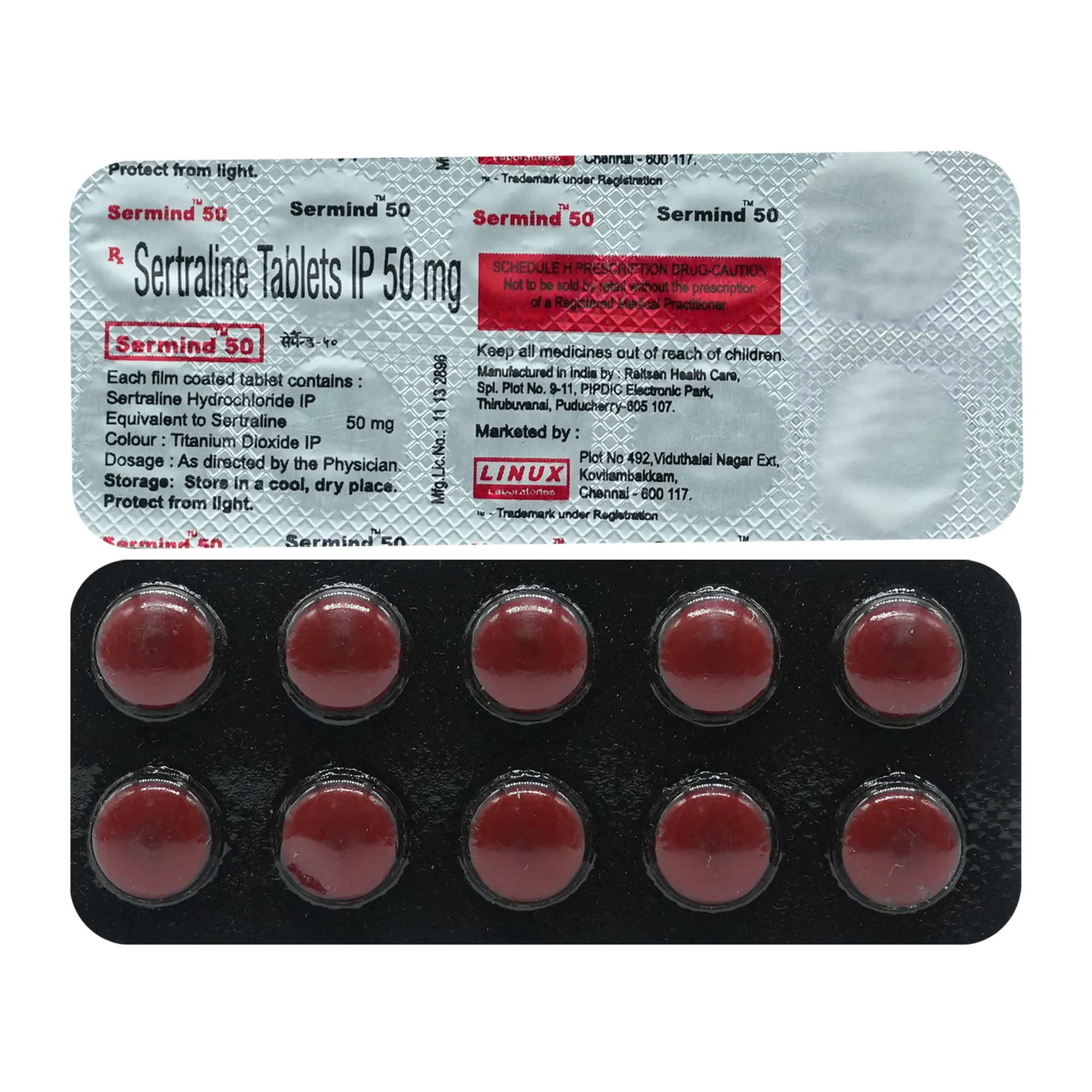 SERMIND 50MG TAB