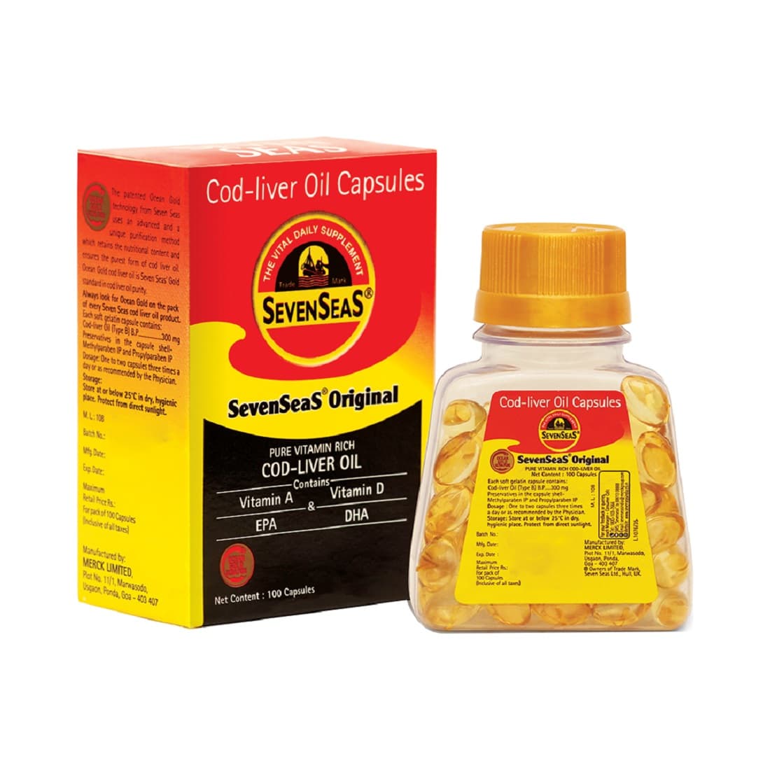Seven Seas Original Cod Liver Oil Softgel Capsule