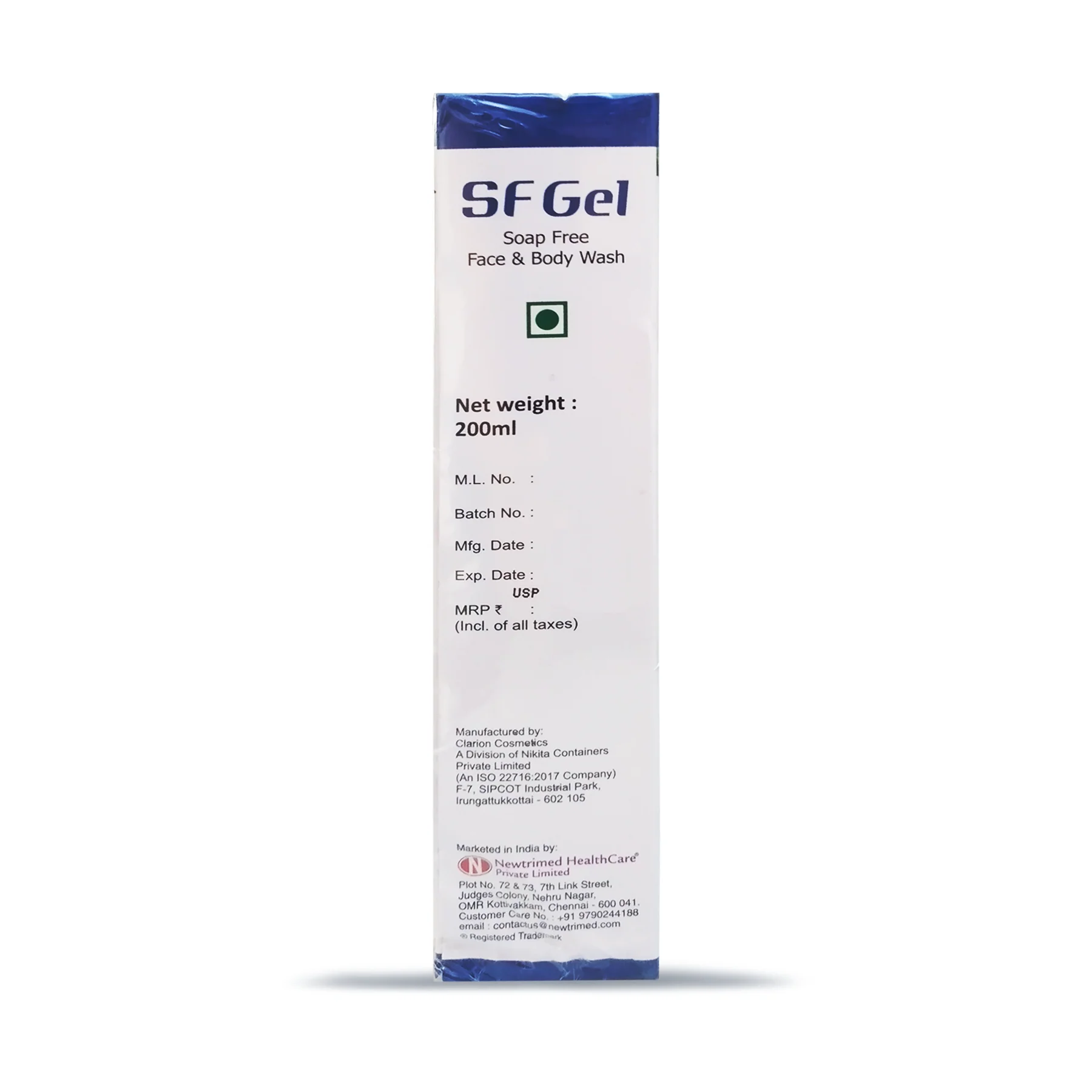 SF GEL FACE& BODY WASH