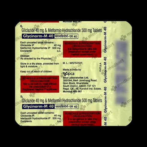 SF ZIDE M 40MG TAB