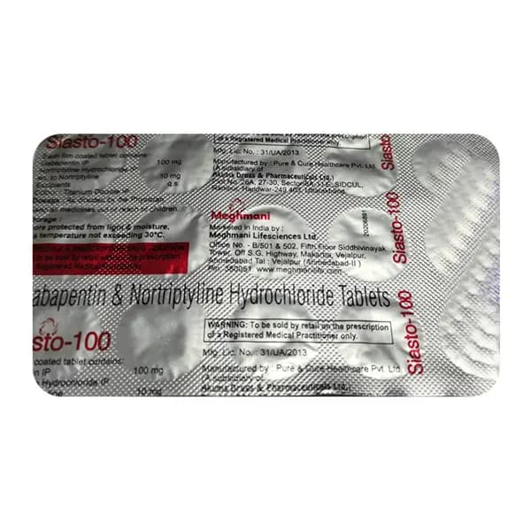 SIASTO 100MG TAB 15S