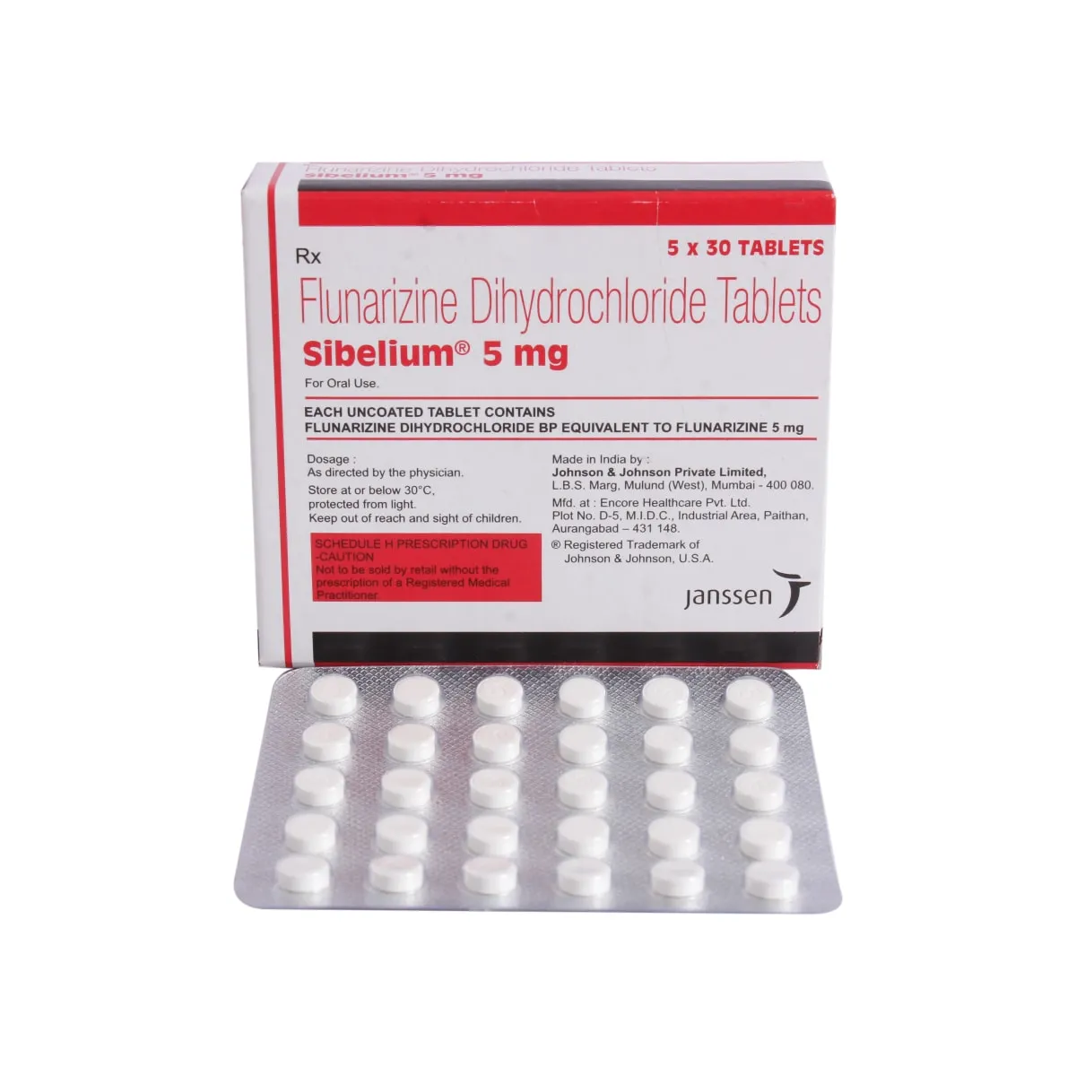SIBELIUM 5MG TAB