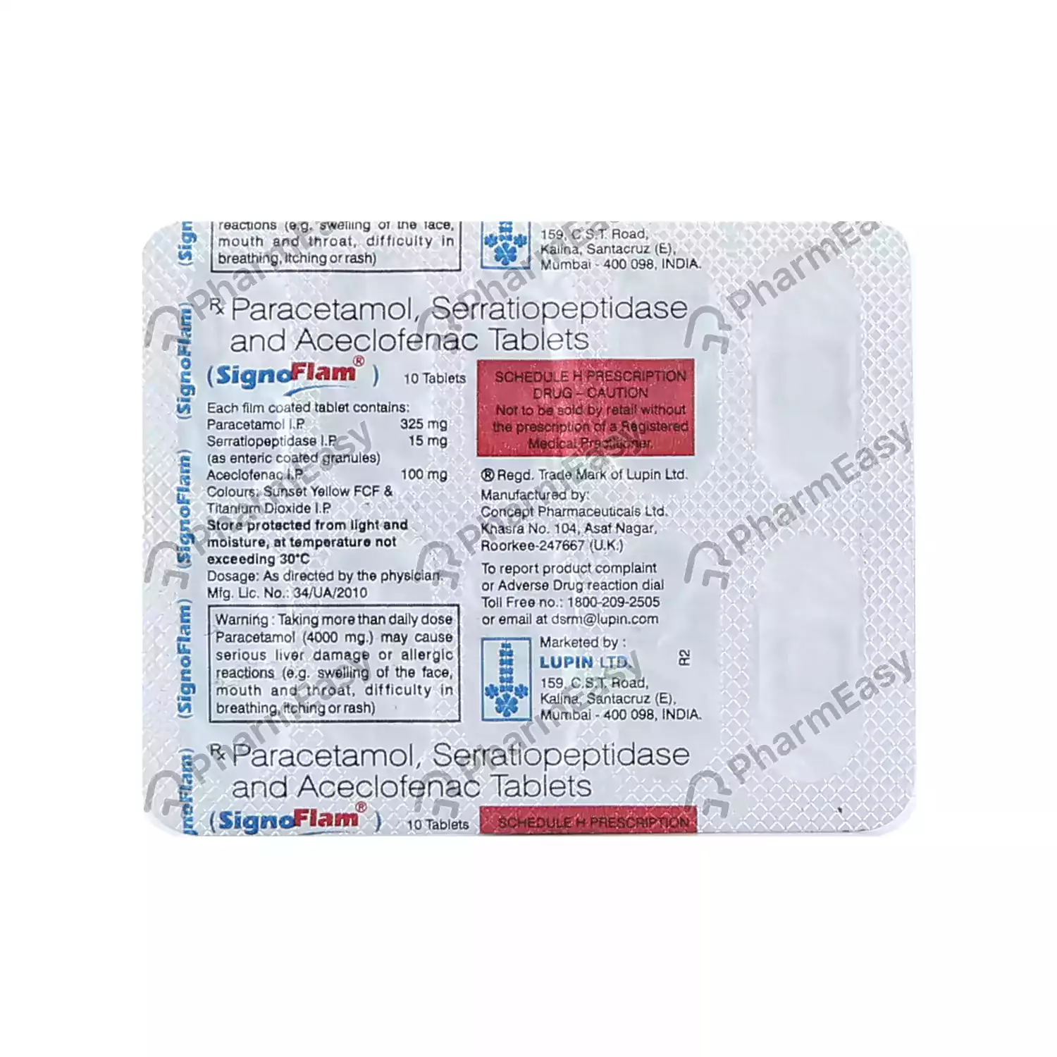 SIGNOFLAM SPAS TAB
