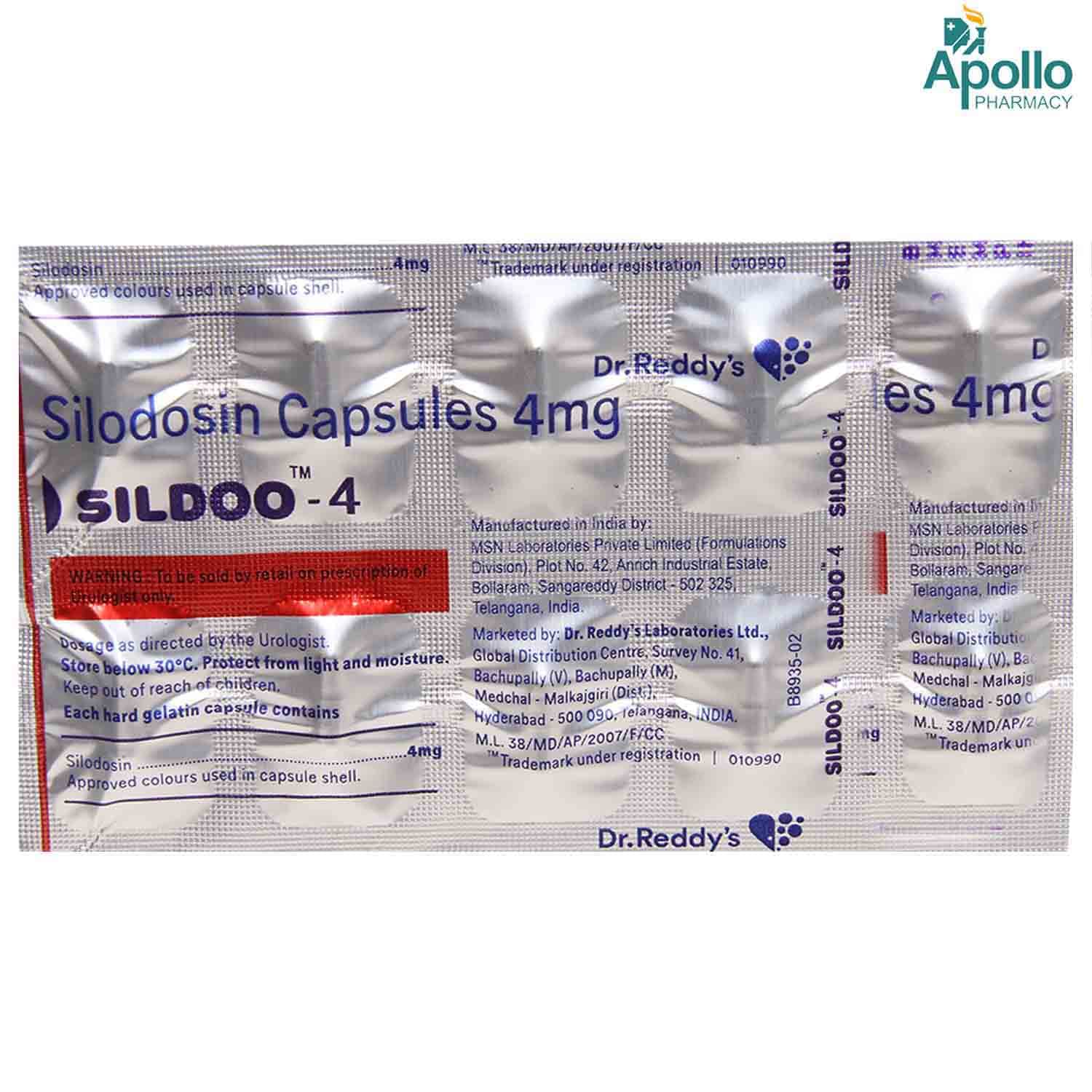 SILDOO 4MG CAPS