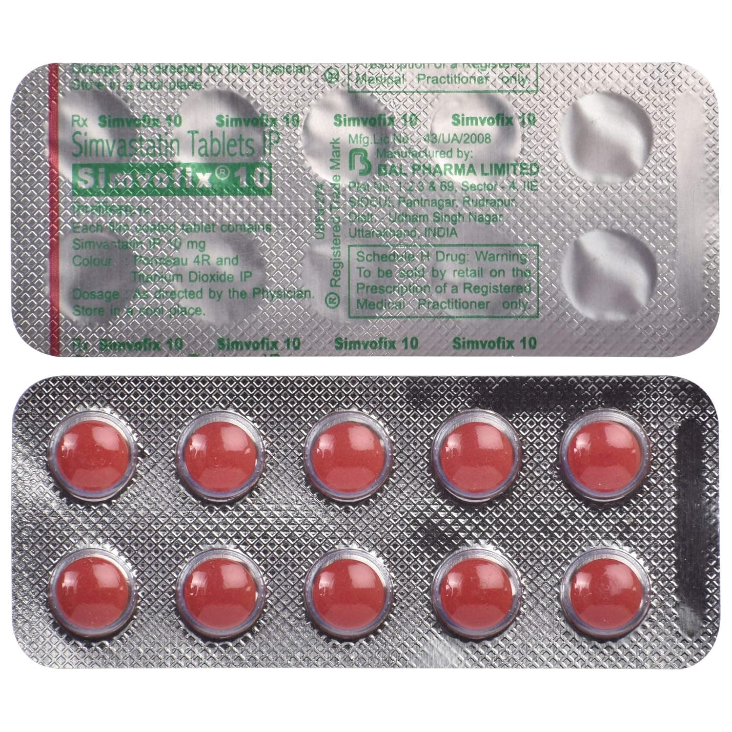 SIMVOFIX-10 TAB 10`S