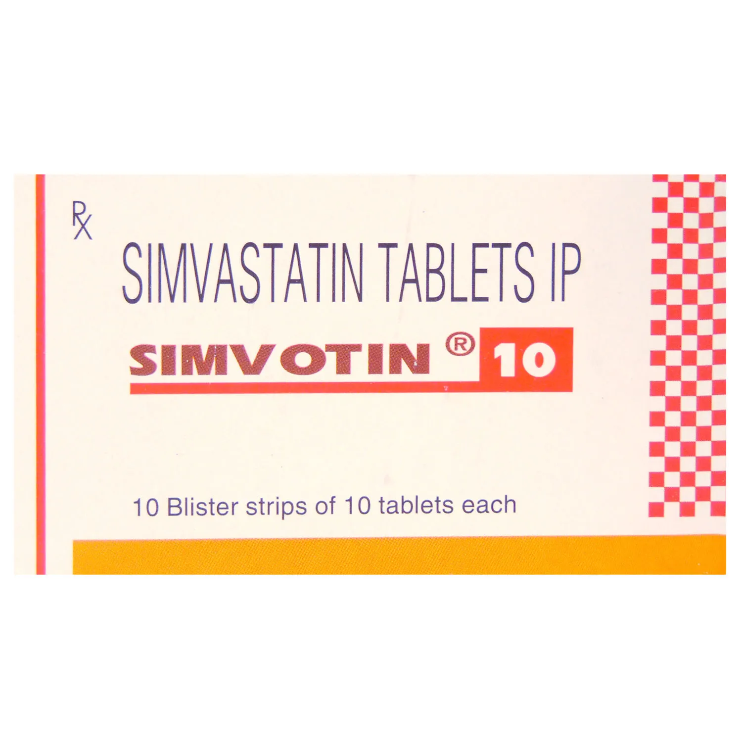 SIMVOTIN 10MG TAB 10`S