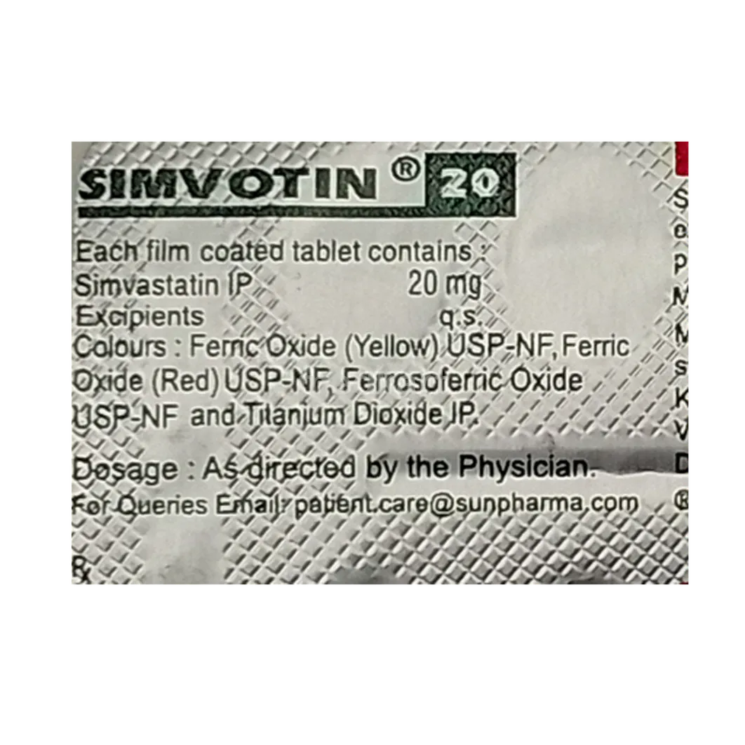 SIMVOTIN 20MG TAB 10`S