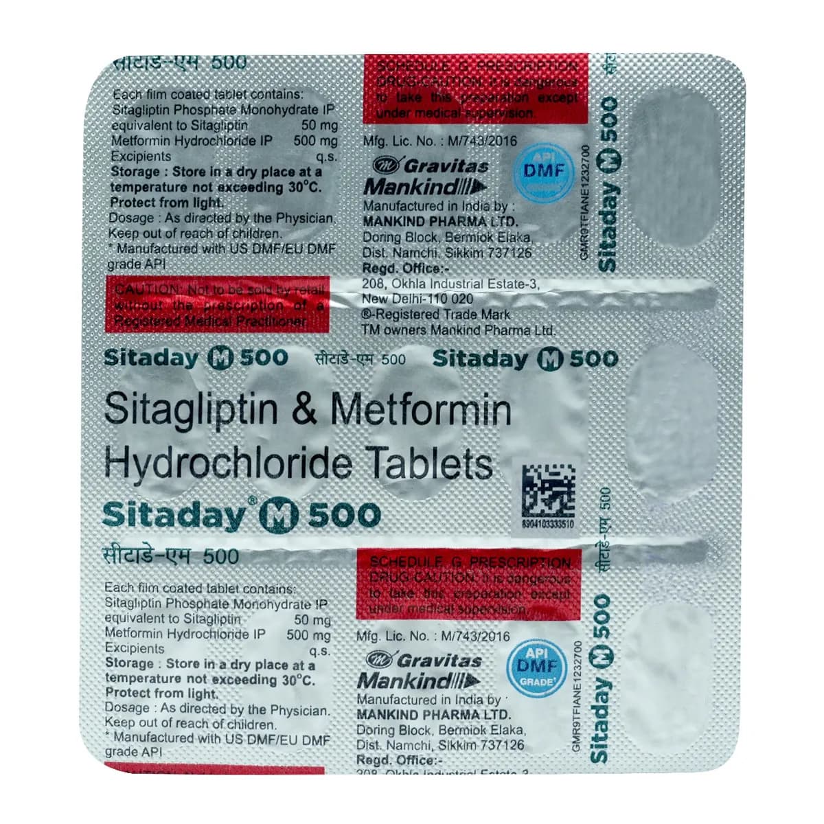 SITADAY-M 500 TAB