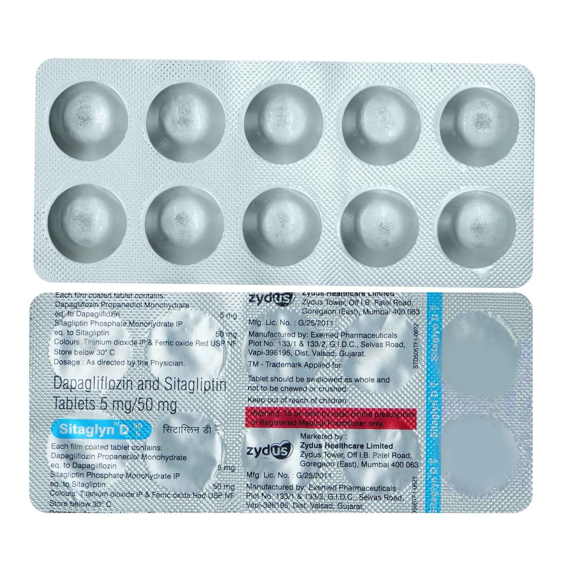 SITAGLYN D 50/5MG TAB 10S