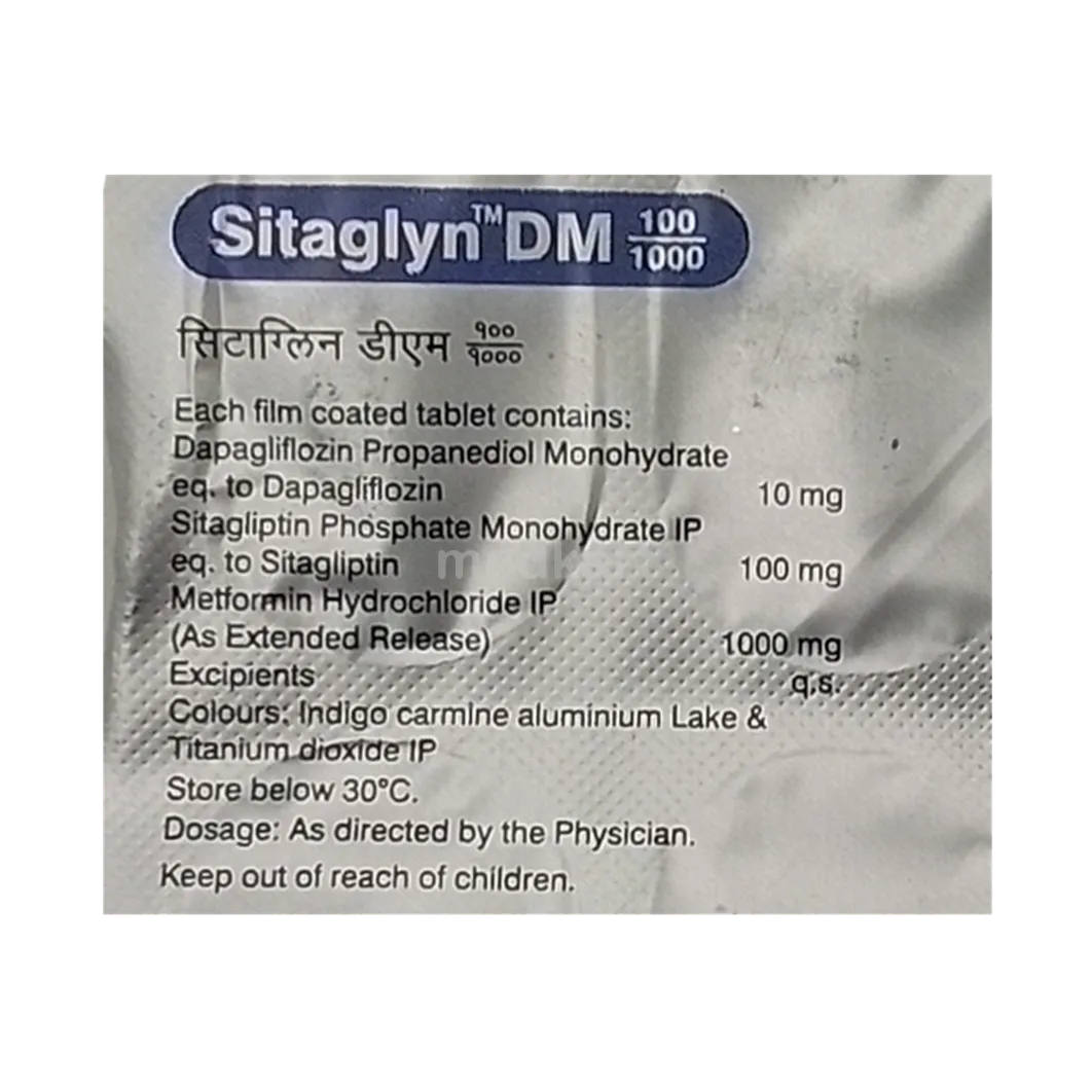 SITAGLYN DM 100/1000MG TAB