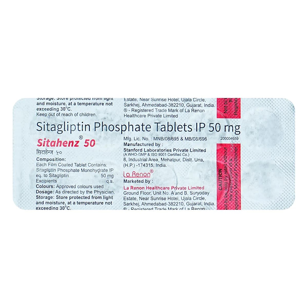 SITAHENZ 50 TAB