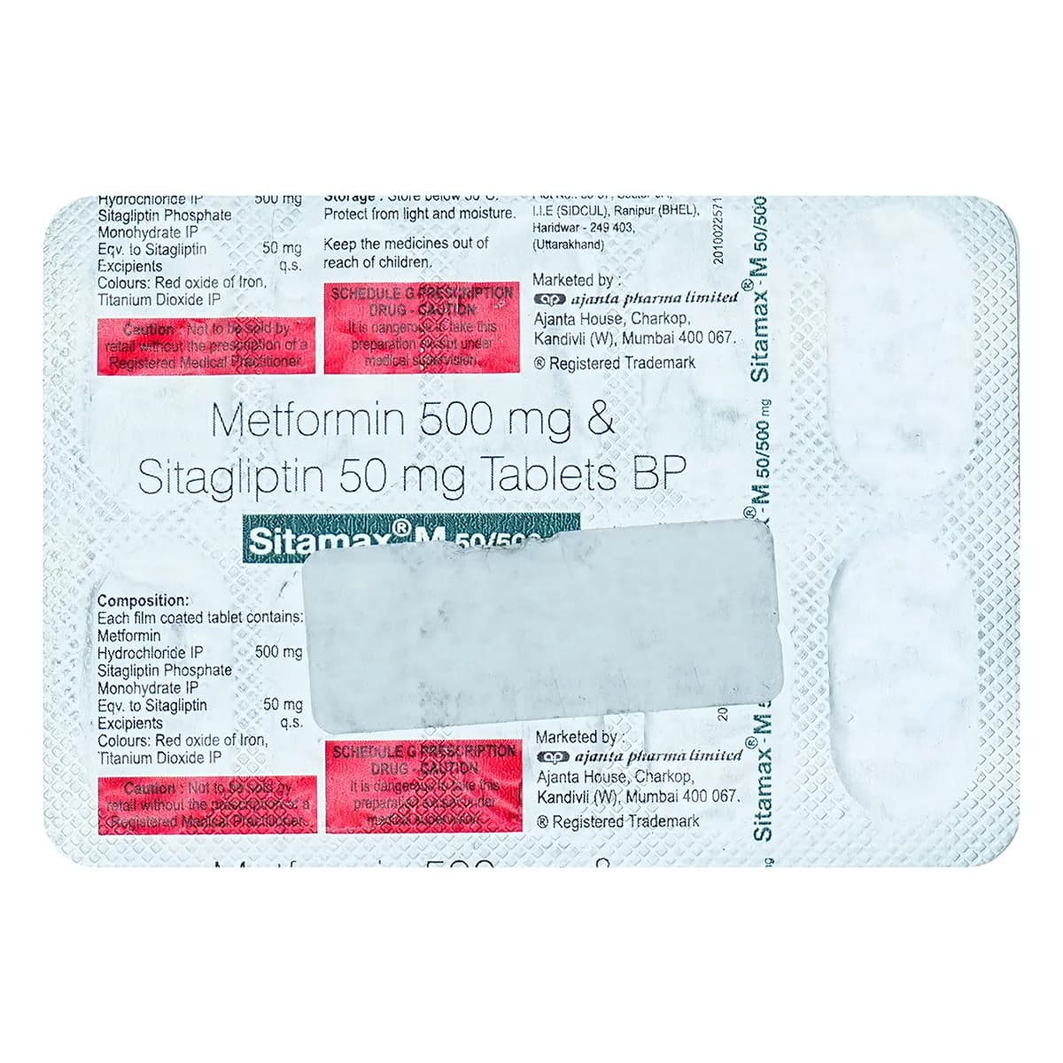 SITAMAX M 50/500MG TAB