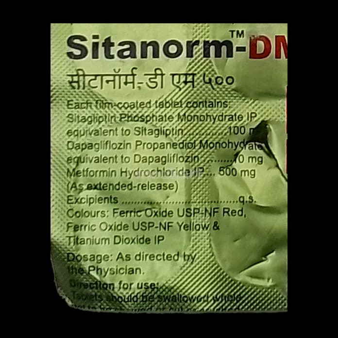 SITANORM DM 500MG TAB