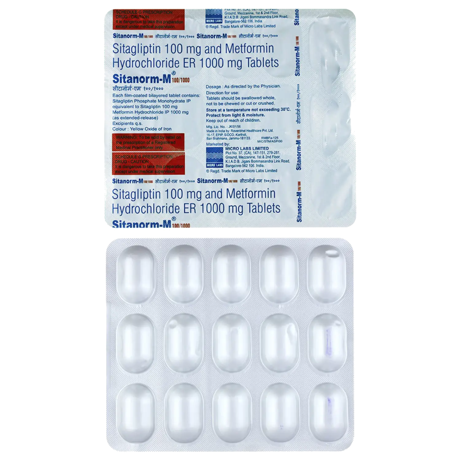 SITANORM M 100/1000 TAB