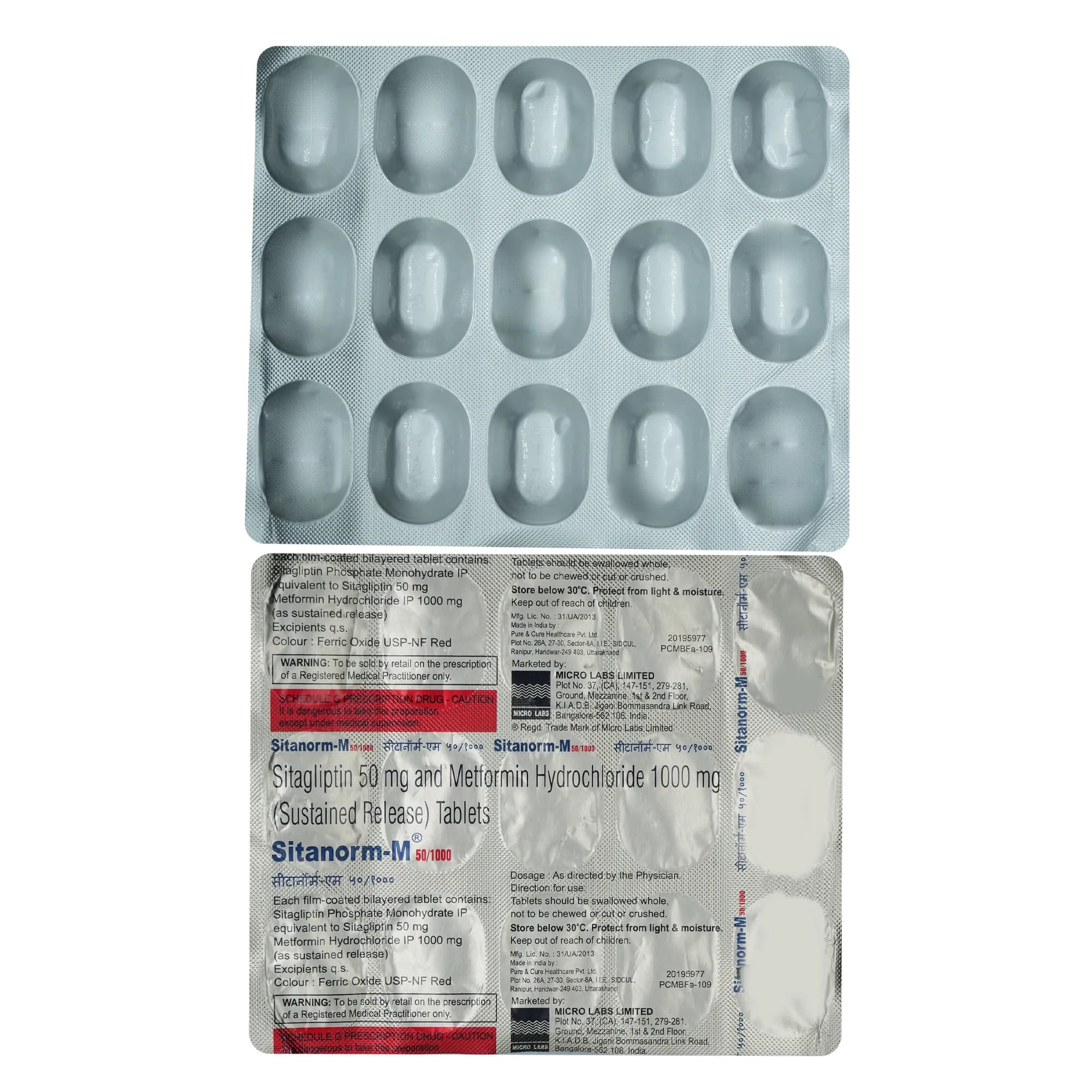 SITANORM M 50/1000 TAB