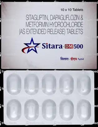 SITARA - DM 500MG TAB