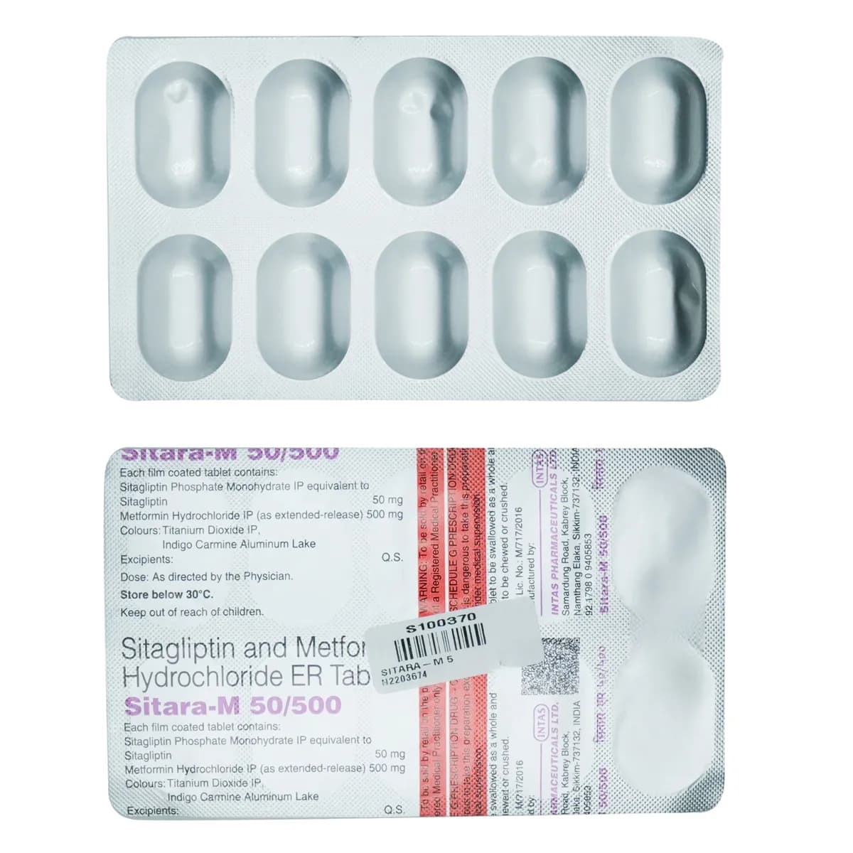 SITARA-GM 50/1/500MG TAB