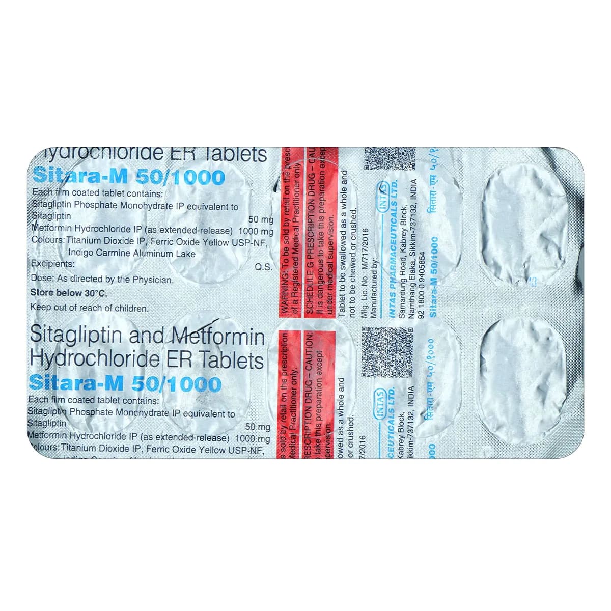 SITARA-GM 50/2/1000MG TAB