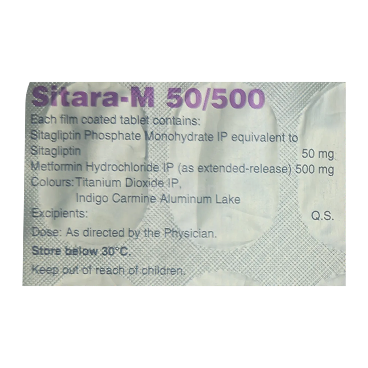 SITARA-M 50/500MG TAB
