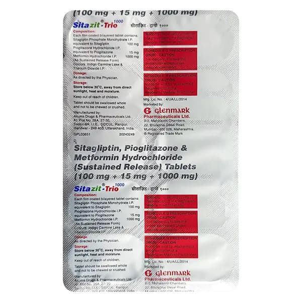 SITAZIT-TRIO 1000MG TAB