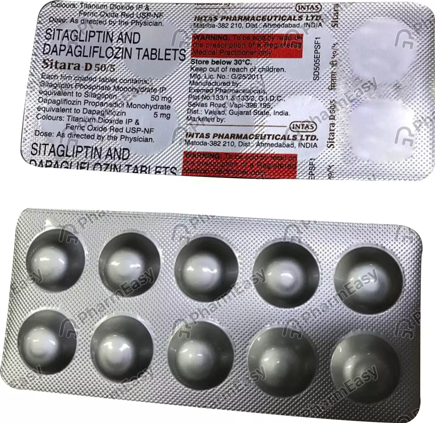 SITENALI -D 50/5MG TAB