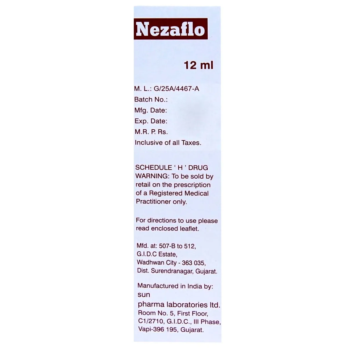 SNIZAFLO NASAL SPRAY