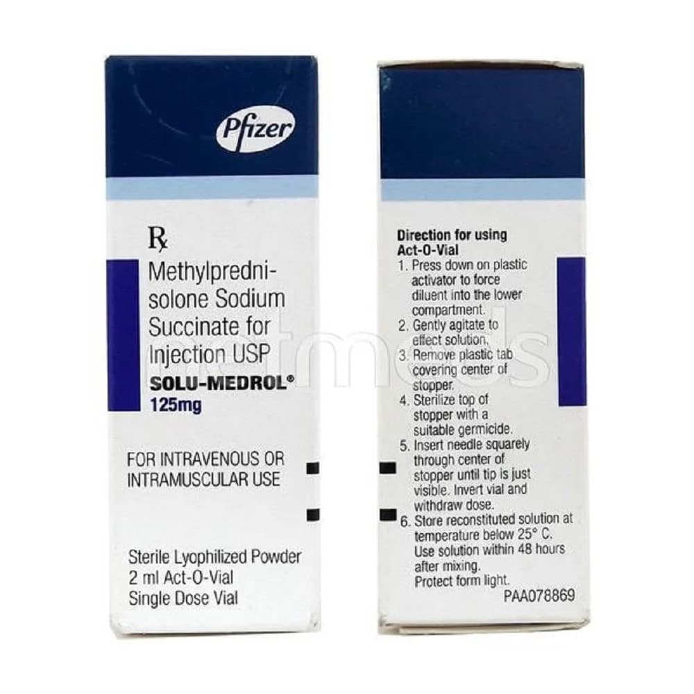 SOLU MEDROL 125MG INJ