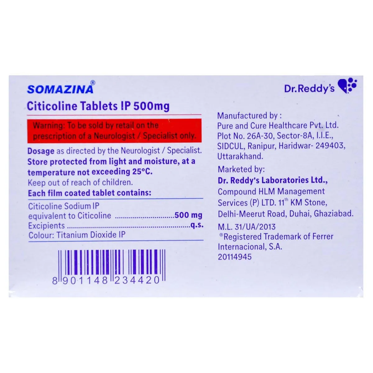 SOMAZINA 500MG TAB