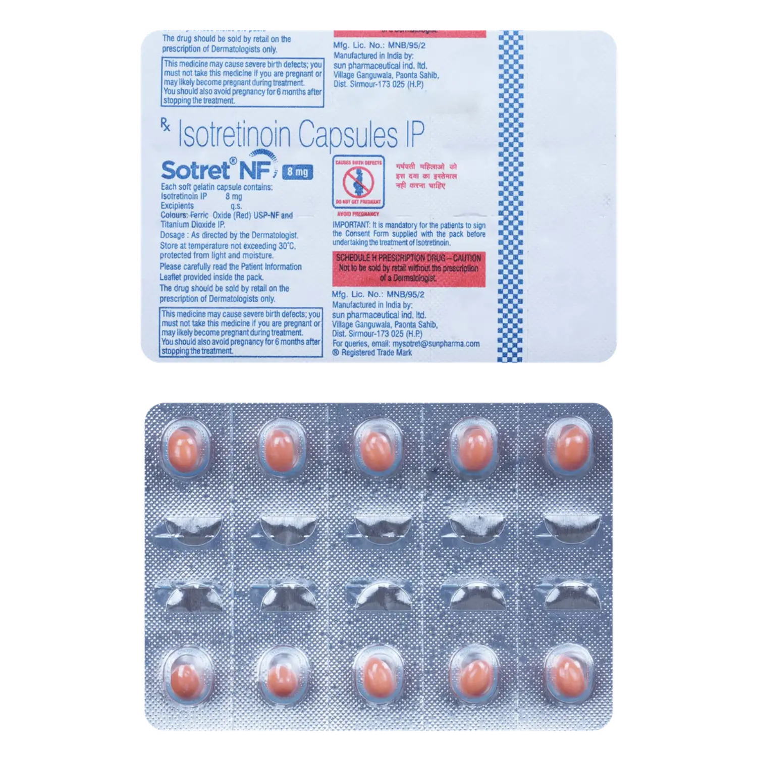 SOTRET NF 8MG CAP