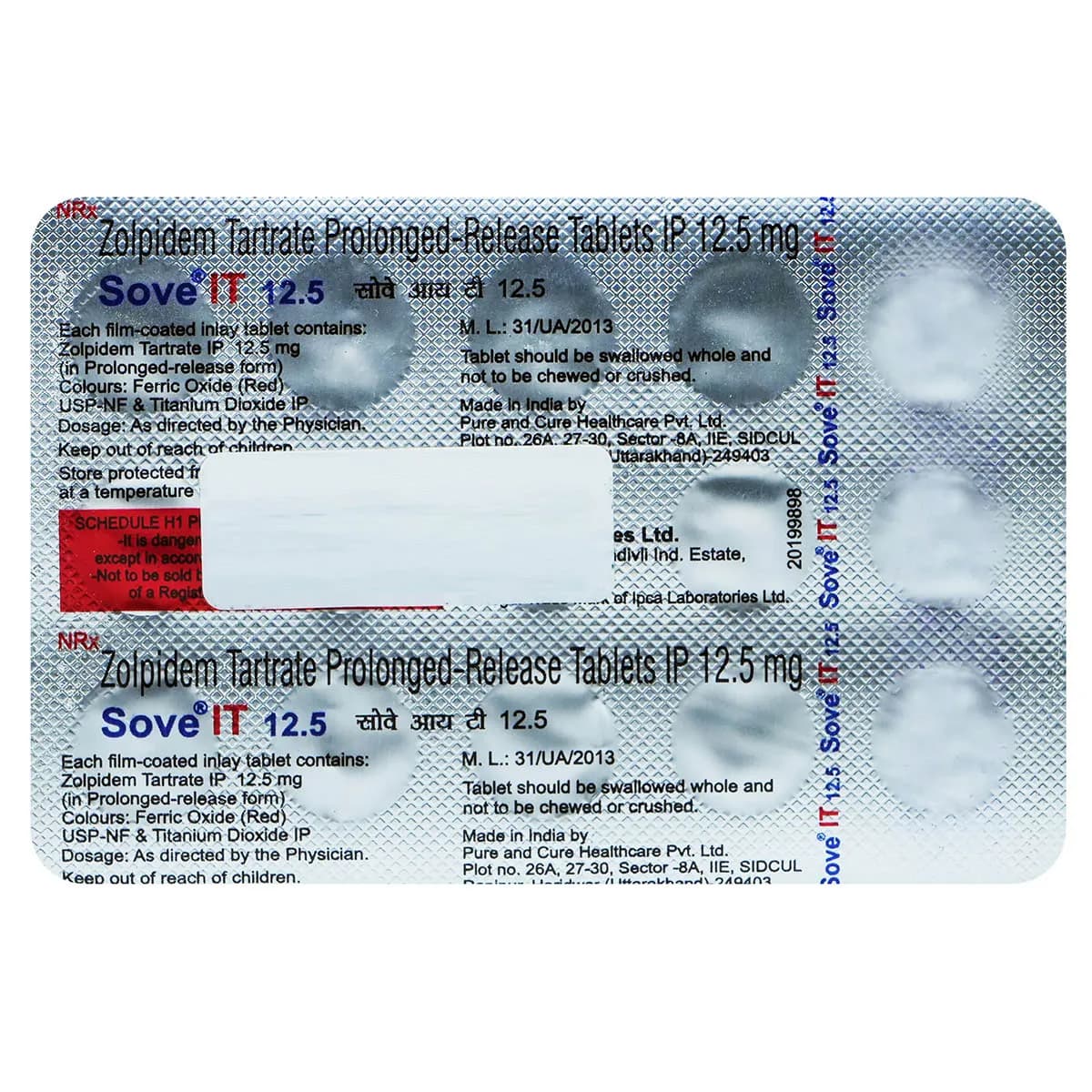 SOVE IT 12.5 TAB 15`S
