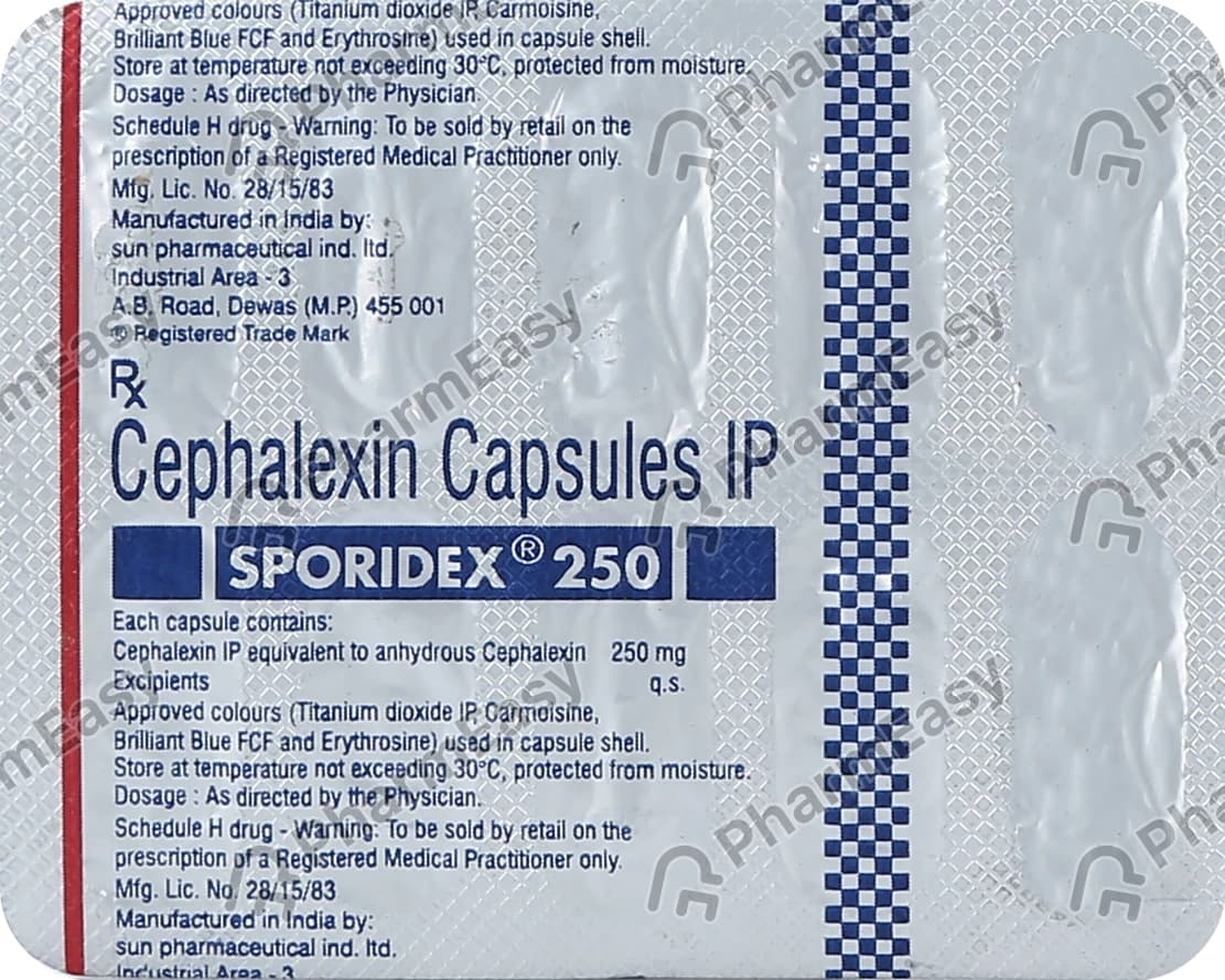 SPORIDEX 250MG CAP 10`S