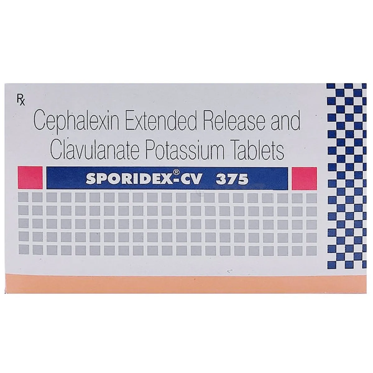SPORIDEX CV 375MG TAB