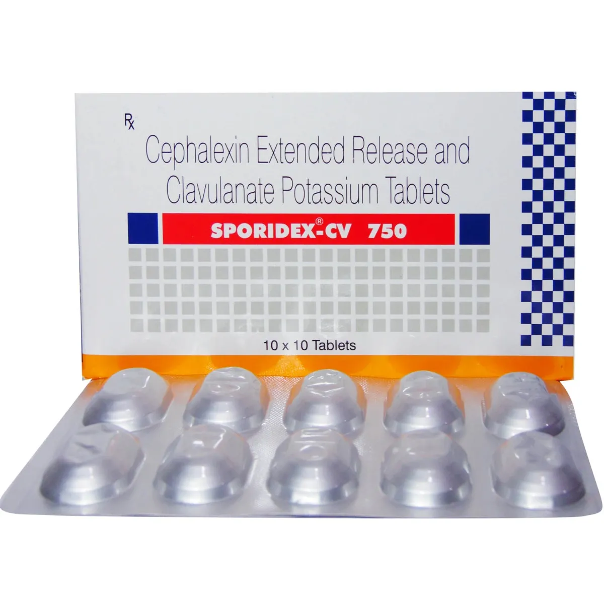 SPORIDEX CV 750MG TAB
