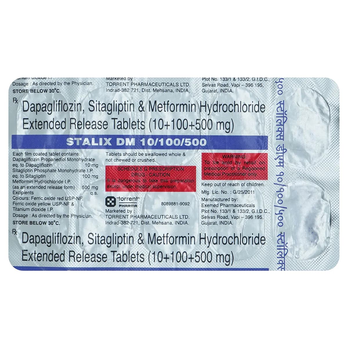 STALIX DM/10/100/500 TAB 10`S