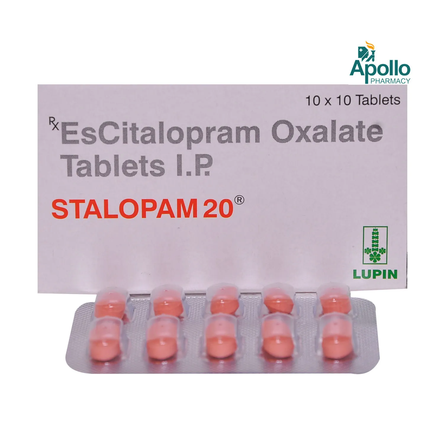 STALOPAM 20 TAB 10`S