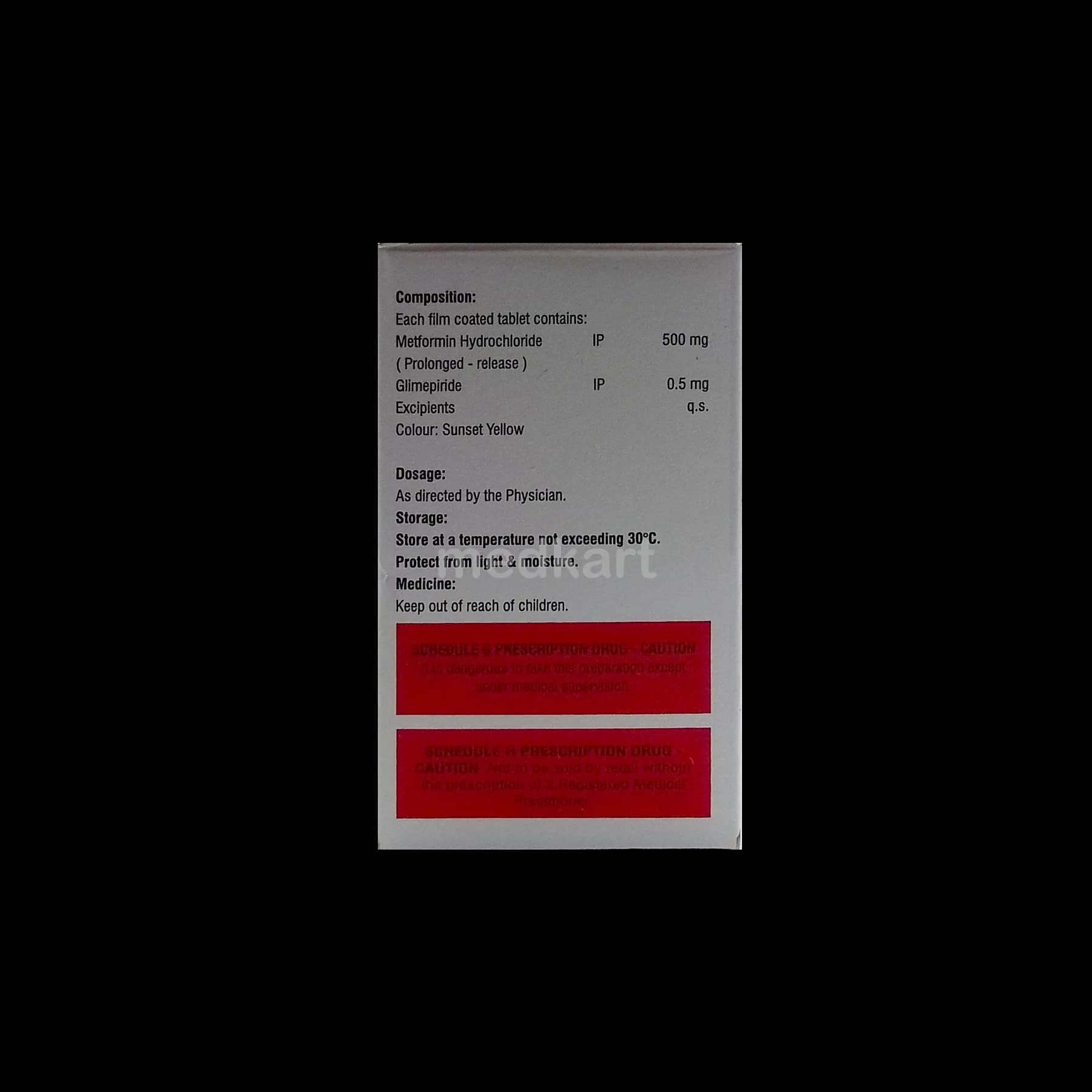 STARTGLIM-M 0.5MG TAB