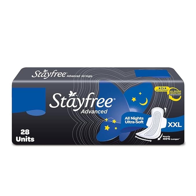 Stayfree Advanced All Nights Ultra Soft Sanitary Pads XXL