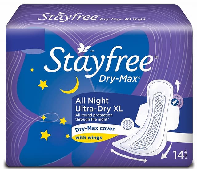 Stayfree Dry Max All Night Ultra-Dry Pads XL