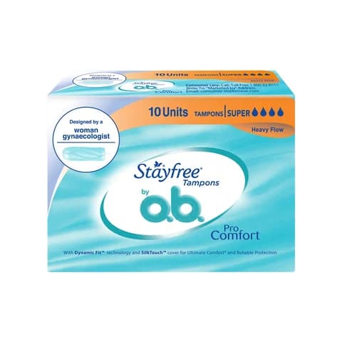 Stayfree Ob Pro Comfort Super Heavy Flow Tampons