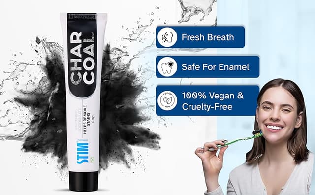Stim Charcoal Whitening Toothpaste