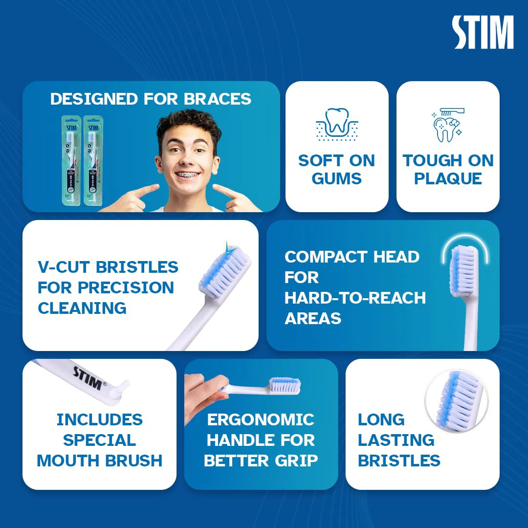 STIM ORTHODONTIC MOUTH BRUSH