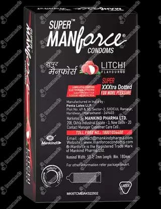 SUPER MANFORCE CONDOMS(LITCHI)