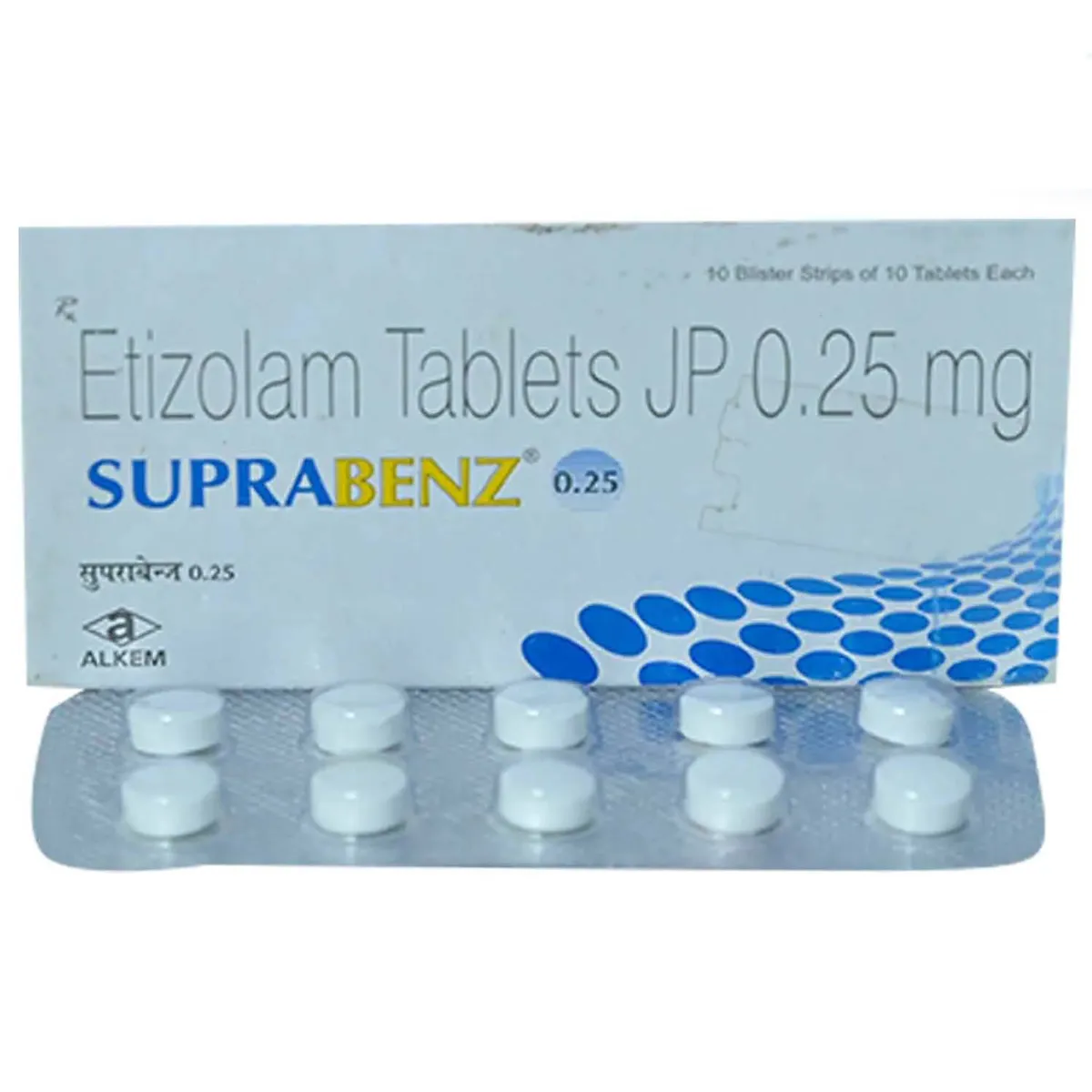SUPRABENZ 0.25MG TAB