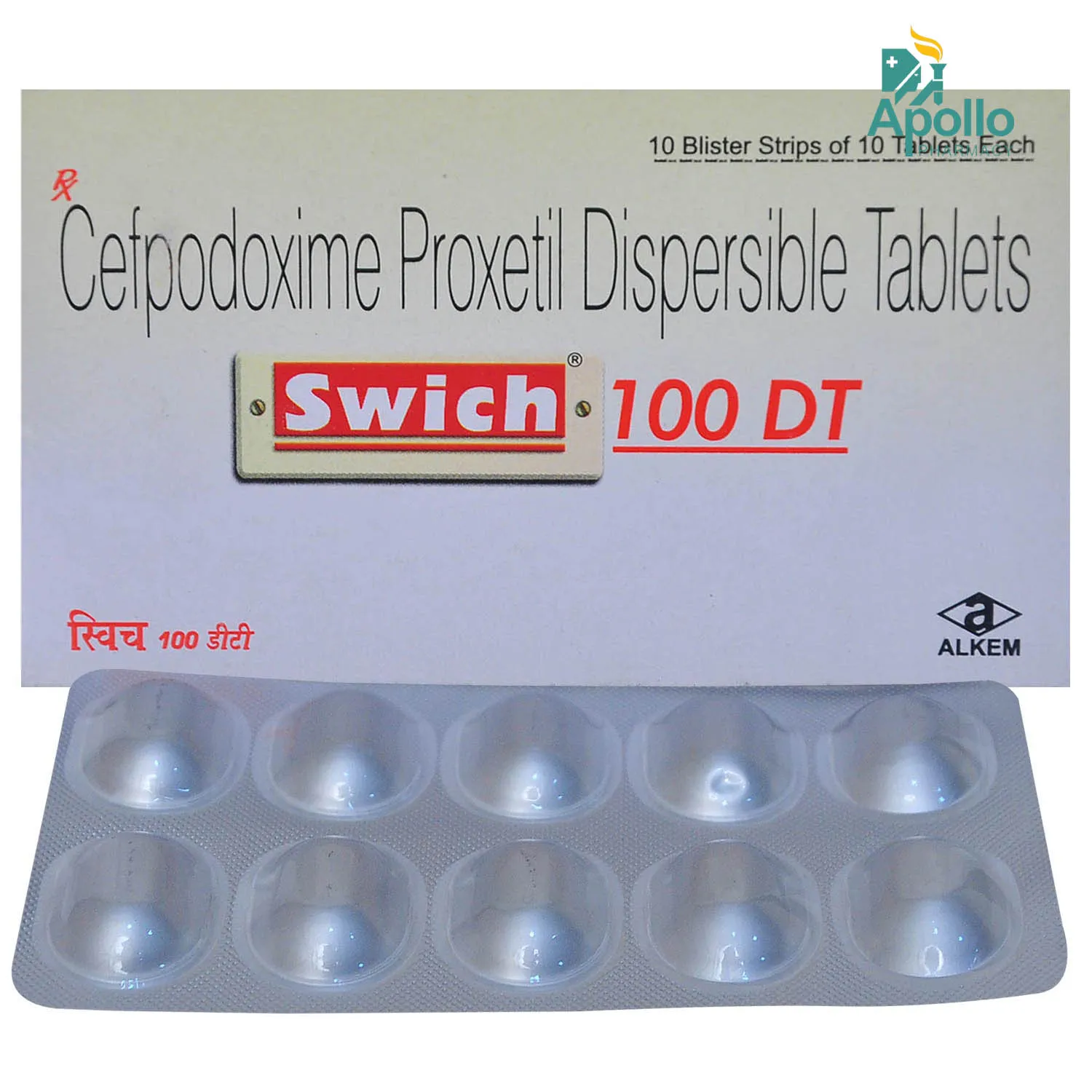 SWICH 100MG DT 10`S